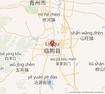 Map of Linqu, Shandong