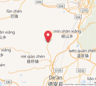 Map of Linquan, Jiangxi