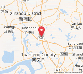 Map of Linshanhe, Hubei