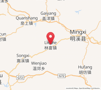 Map of Linshe, Fujian