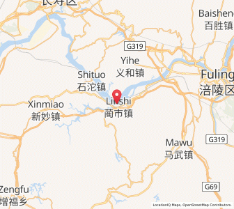 Map of Linshi, Chongqing