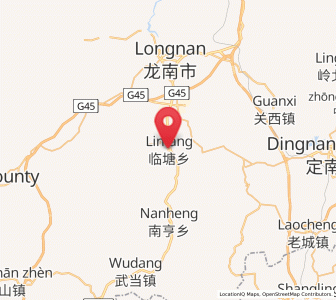 Map of Lintang, Jiangxi