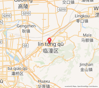 Map of Lintong, Shaanxi