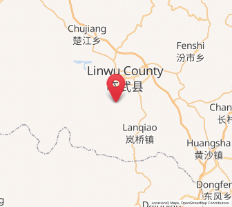 Map of Linwu Chengguanzhen, Hunan