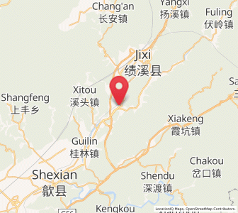 Map of Linxi, Anhui