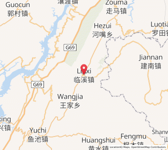 Map of Linxi, Chongqing