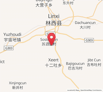 Map of Linxi, Inner Mongolia