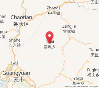 Map of Linxi, Sichuan