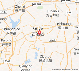 Map of Linxi, Hebei