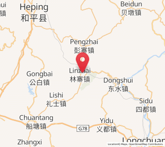 Map of Linzhai, Guangdong
