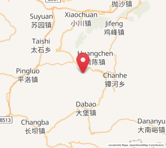 Map of Lishan, Gansu