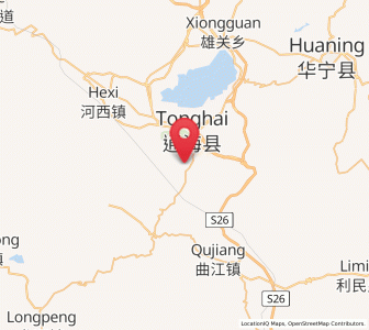 Map of Lishan, Yunnan