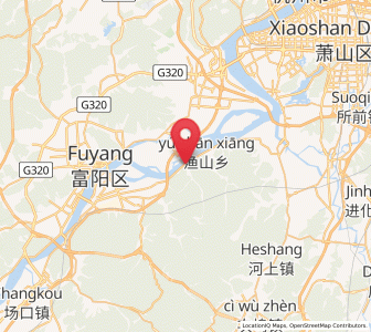 Map of Lishan, Zhejiang