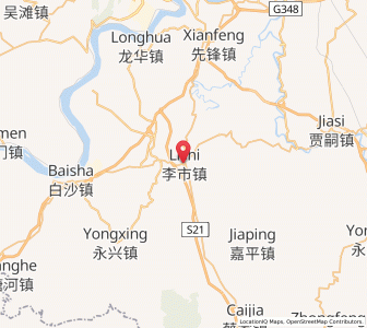 Map of Lishi, Chongqing