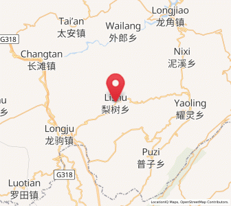 Map of Lishu, Chongqing