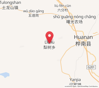 Map of Lishu, Heilongjiang