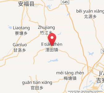 Map of Litian, Jiangxi