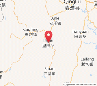 Map of Litian, Fujian
