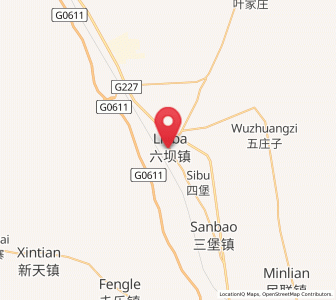 Map of Liuba, Gansu