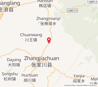 Map of Liubao, Gansu