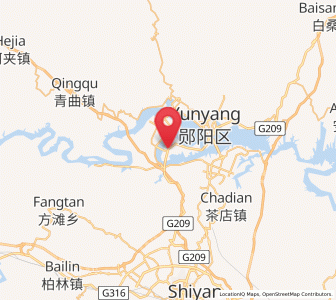 Map of Liubei, Hubei