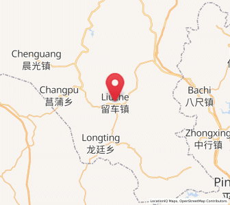 Map of Liuche, Jiangxi