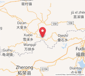 Map of Liufeng, Zhejiang