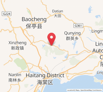 Map of Liugong, Hainan