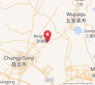 Map of Liugong, Xinjiang