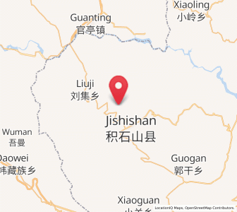 Map of Liugou, Gansu
