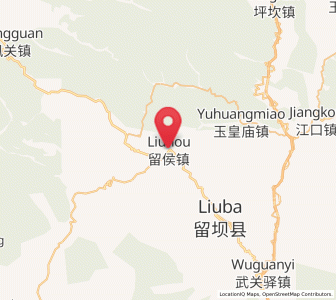 Map of Liuhou, Shaanxi