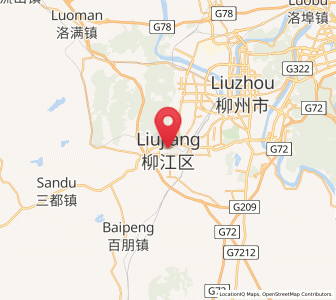 Map of Liujiang, Guangxi