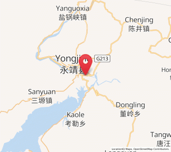 Map of Liujiaxia, Gansu