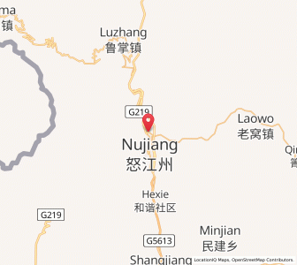 Map of Liuku, Yunnan