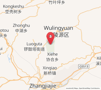 Map of Liulang, Hunan