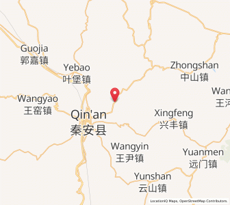 Map of Liuping, Gansu