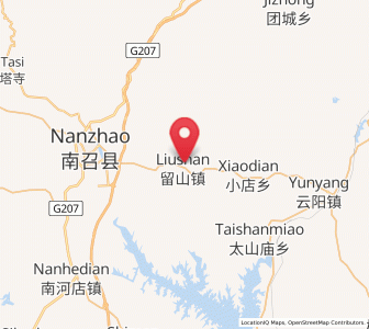 Map of Liushan, Henan
