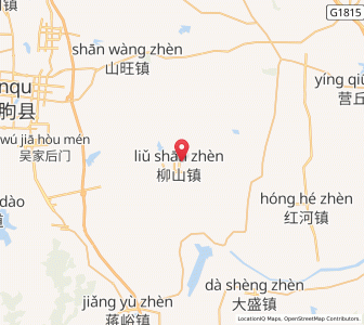 Map of Liushan, Shandong