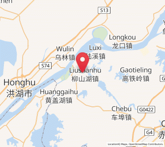 Map of Liushanhu, Hubei