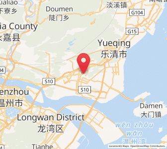 Map of Liushi, Zhejiang