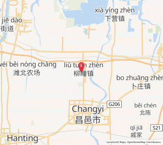 Map of Liutuan, Shandong