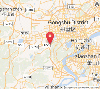 Map of Liuxia, Zhejiang