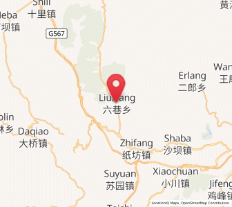 Map of Liuxiang, Gansu