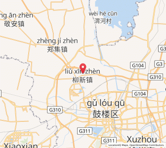 Map of Liuxin, Jiangsu