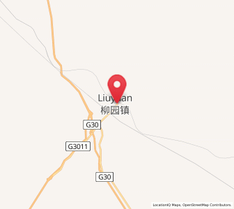 Map of Liuyuan, Gansu