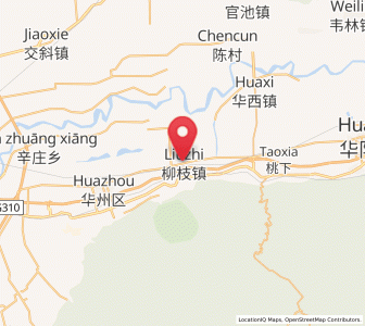 Map of Liuzhi, Shaanxi