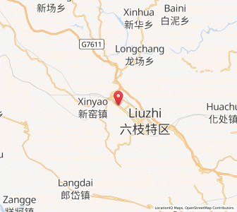 Map of Liuzhi, Guizhou