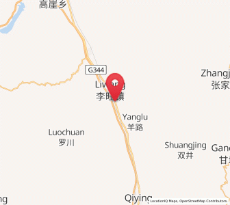 Map of Liwang, Ningxia Hui Autonomous Region