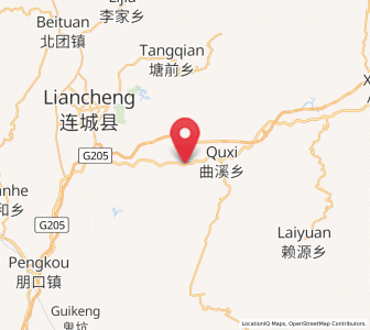 Map of Liwu, Fujian