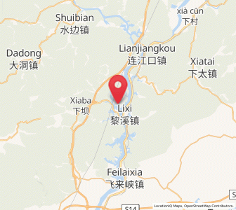 Map of Lixi, Guangdong
